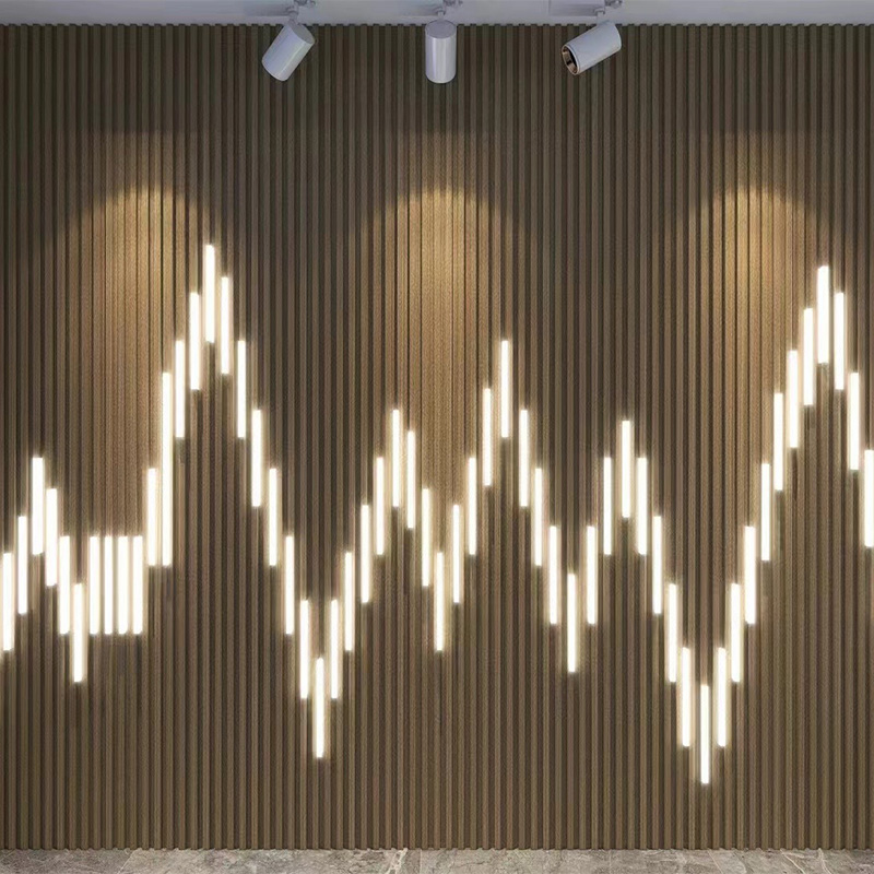 Vanntett energibesparende LED -stripelys for WPC Louvers veggpanel